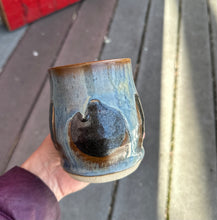 Load image into Gallery viewer, *SECONDS SALE ITEM* Moon Phase Mug in Shipwreck Blue- Drip on full moon.
