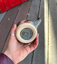 Load image into Gallery viewer, *SECONDS SALE ITEM* Moon Phase Mug in Shipwreck Blue- Drip on full moon.

