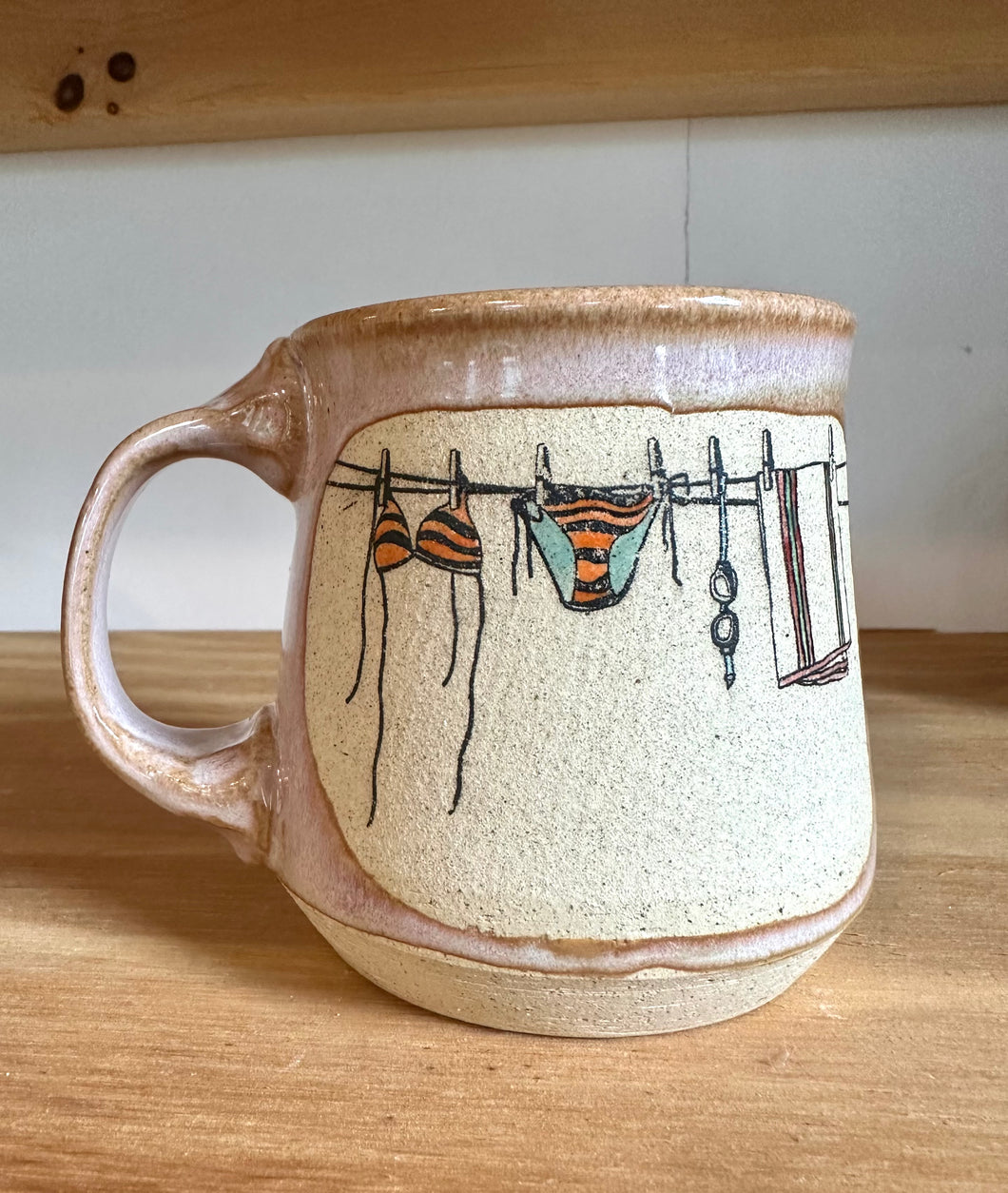 Laundry Mug- Orange Bikini
