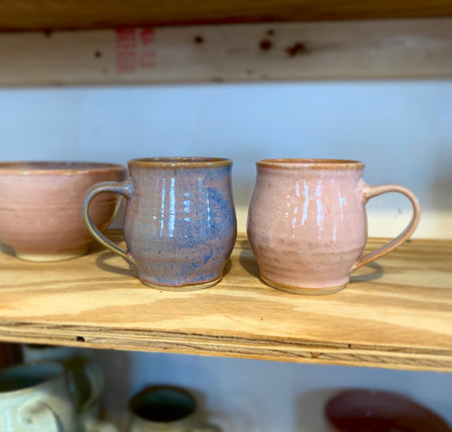 Mugs in Berry and Rose